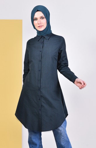 Plaid Tunic 6364-02 Emerlad Green 6364-02