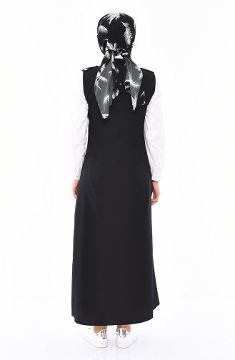 Gömlek Yaka Yelek 4514-01 Siyah