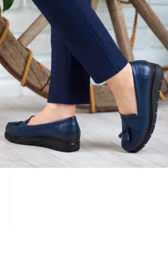 Derimiss Women´s Casual Shoes A162Ktrk0004007 Navy Blue Leather 162KTRK0004007