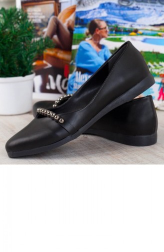 Black Woman Flat Shoe 192YKCL0016001