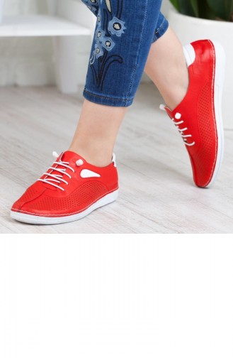 Chaussures Pour Femme A192Ystl0013005 Rouge Cuir 192YSTL0013005