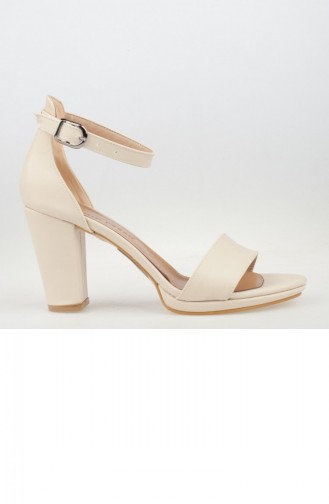 Beige Summer Sandals 172YAKT00007006