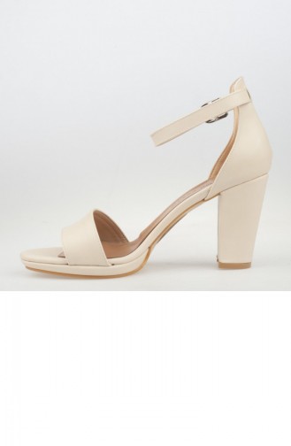 Beige Summer Sandals 172YAKT00007006