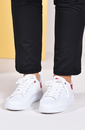 Women´s Sports Shoes 2019-01 White Red 2019-01