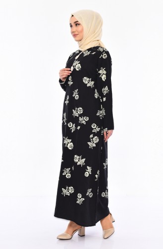 Robe a Motifs 0450-04 Noir 0450-04