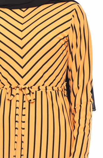 Striped Dress 4169-04 Mustard 4169-04