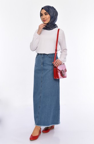 pockets Jeans Skirt 2810-01 Jeans Blue 2810-01