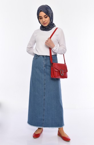 pockets Jeans Skirt 2810-01 Jeans Blue 2810-01