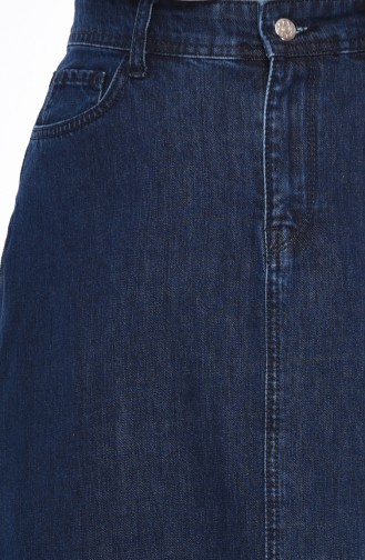 pockets Jeans Skirt 2810-02 Navy 2810-02