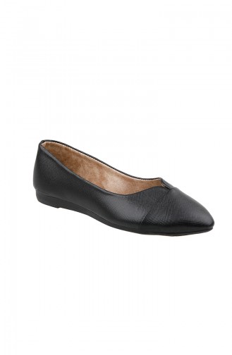 Black Woman Flat Shoe 0113-16