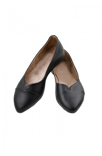 Black Woman Flat Shoe 0113-16