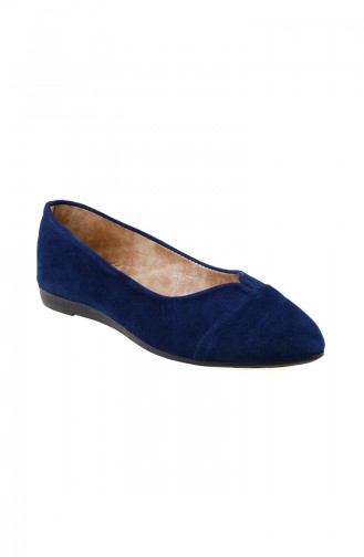 Navy Blue Woman Flat Shoe 0113-18