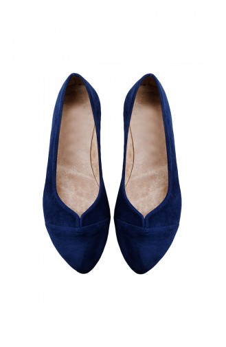 Navy Blue Woman Flat Shoe 0113-18