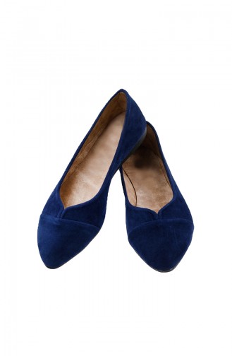 Navy Blue Woman Flat Shoe 0113-18