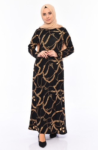 Robe a Motifs 8800-03 Noir 8800-03