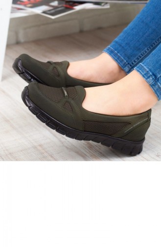 Forellı Kadın Günlük Ayakkabı A192Yfrl0006023 Haki Tekstil
