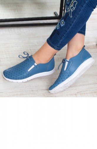 Chaussures Pour Femme A192Ystl0014Kt Bleu Cuir 192YSTL0014KT