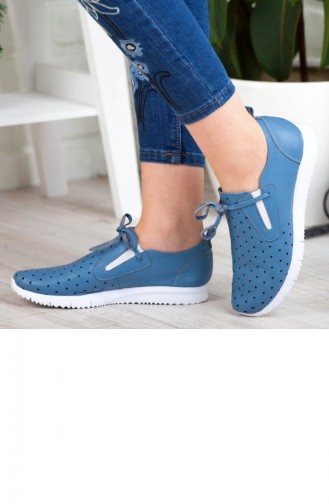Chaussures Pour Femme A192Ystl0014Kt Bleu Cuir 192YSTL0014KT