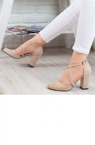 أحذية الكعب العالي بيج 192YSWS0016064