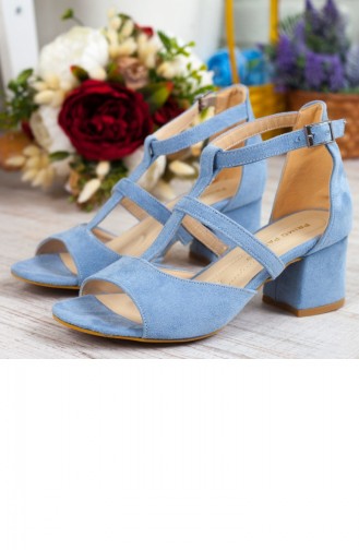 Baby Blue High-Heel Shoes 192YEVR00122273
