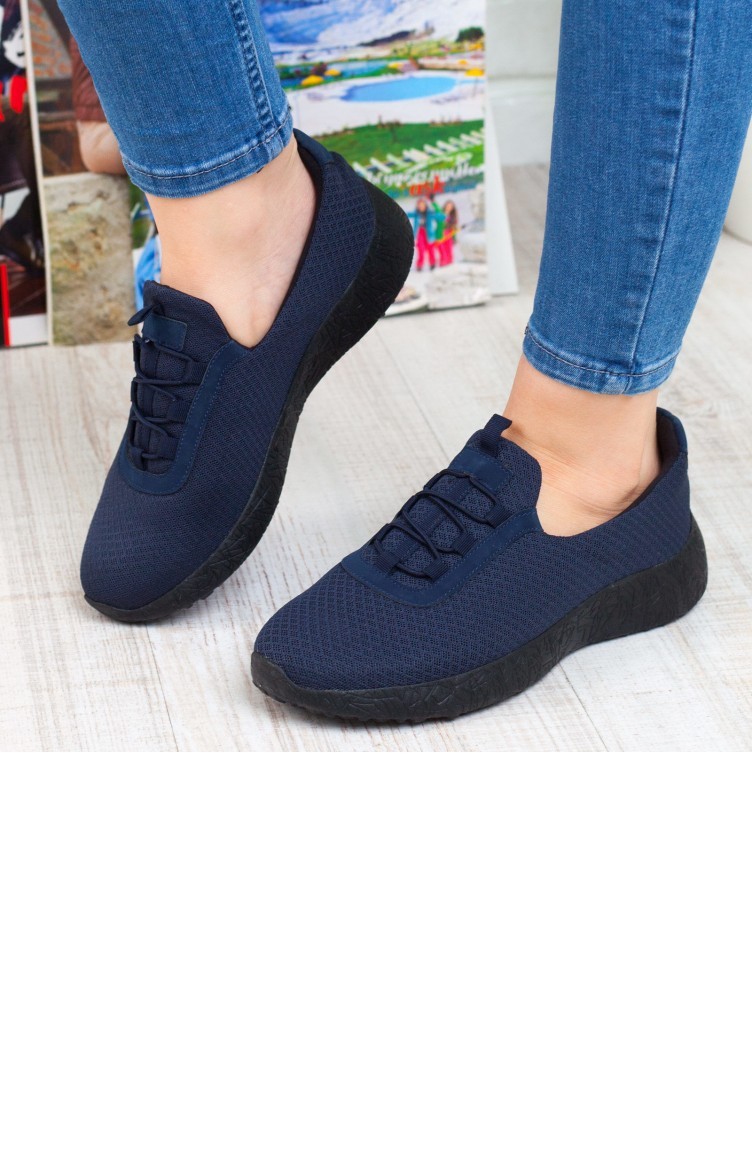 K ng Paolo Women s Casual Shoes A192Kknp0002007 Navy Blue Textile