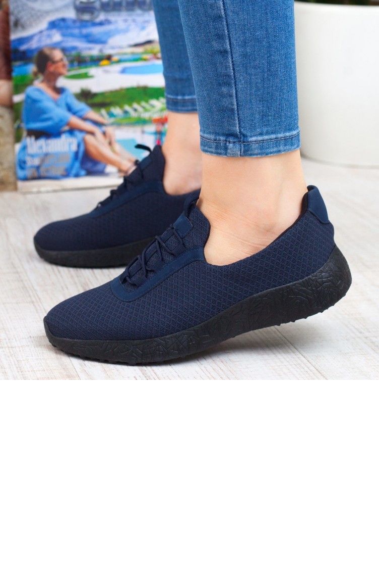 navy blue casual shoes womens