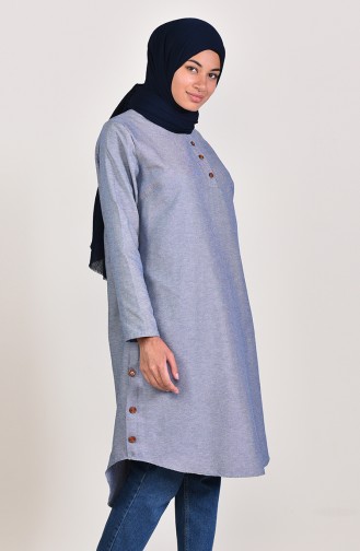 Light Navy Blue Tuniek 5407-01