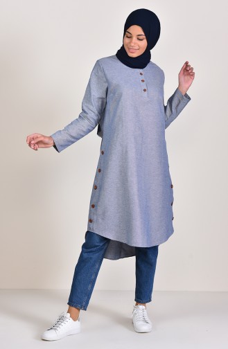 Light Navy Blue Tuniek 5407-01