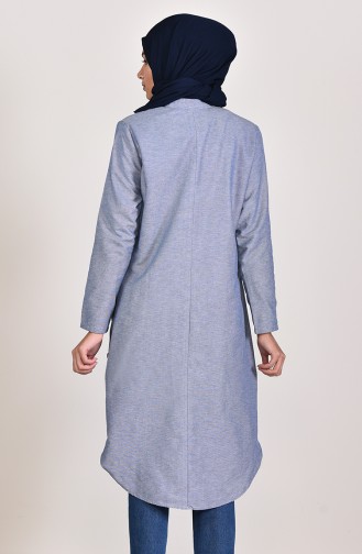 Light Navy Blue Tuniek 5407-01