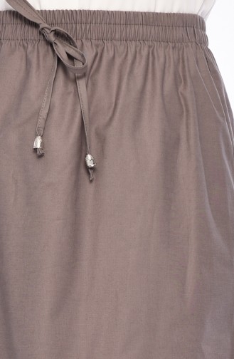 Plated Waist Skirt 1001B-01 dark Mink 1001B-01