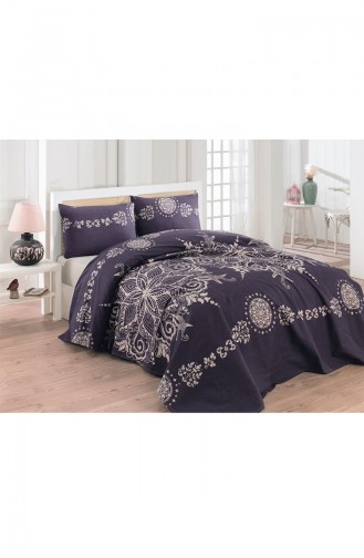 Dark Purple Quilt Set 17528