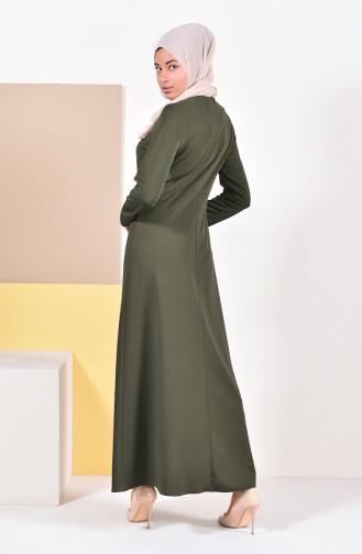 Robe Détail Boutons 2022-04 Khaki 2022-04