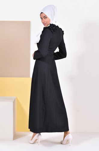 Kleid mit Steindetail 0228A-01 Schwarz 0228A-01