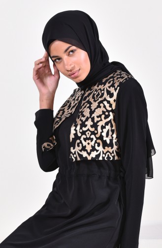 Gold Printed Tunic 1262-01 Black 1262-01