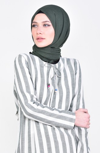 Robe Hijab Vert emeraude 2479-04