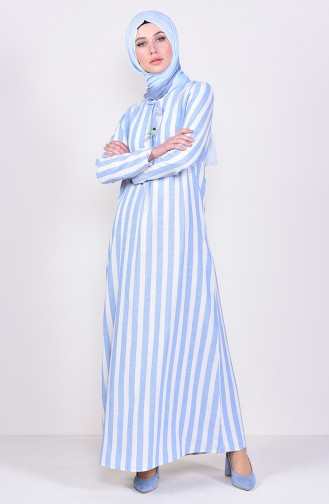 Robe a Rayures 2479-05 Bleu 2479-05