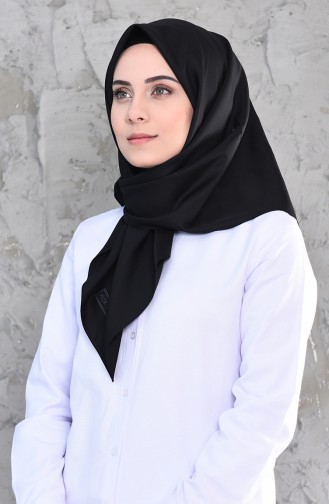 Aker S Twill Eşarp 6385-797-911 Siyah