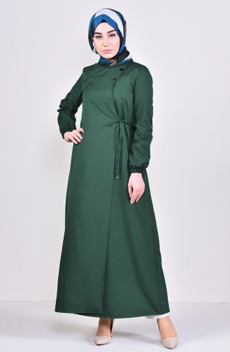 Abaya Attaché de Côté 6814-05 Vert emeraude 6814-05