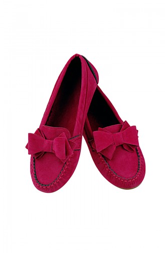 Velvet Flat Shoe 0104-14 Fuchsia 0104-14