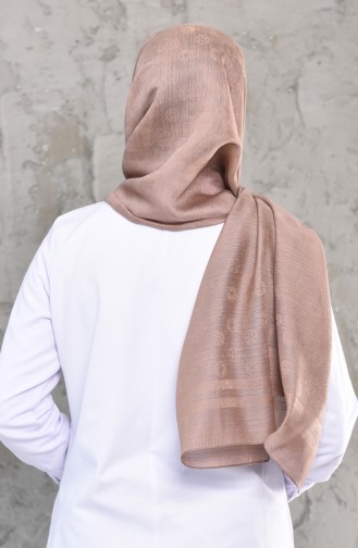 Armine Trend Sude Şal 44028-05 Vizon Taş