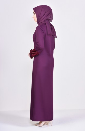 Robe Hijab Plum 4011-03