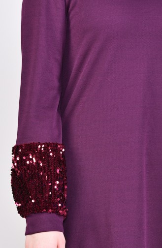 Robe a Paillettes 4011-03 Plum 4011-03