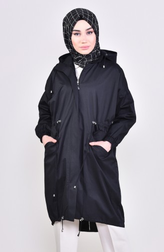 Black Trench Coats Models 6795-05