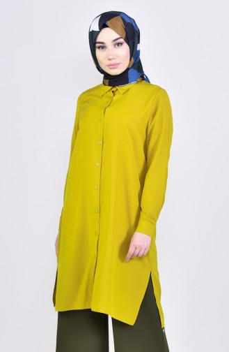 Viscose Slit Tunic 2480-09 Mustard 2480-09