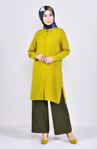 Viscose Slit Tunic 2480-09 Mustard 2480-09