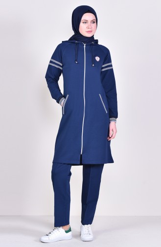 Hooded Tracksuit 1010-02 Navy 1010-02