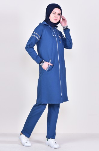 Hooded Tracksuit  1010-03 Indigo 1010-03