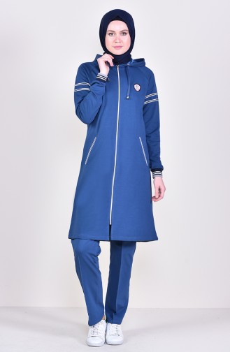 Hooded Tracksuit  1010-03 Indigo 1010-03