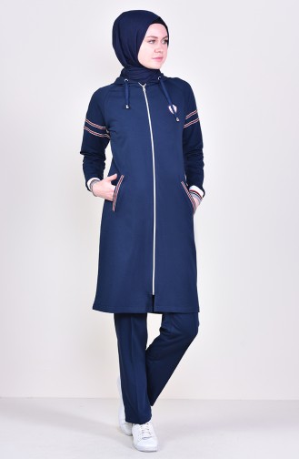 Hooded Tracksuit 1010-05 Navy Red 1010-05