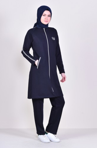 Zippered Tracksuit 1050-03 dark Navy 1050-03